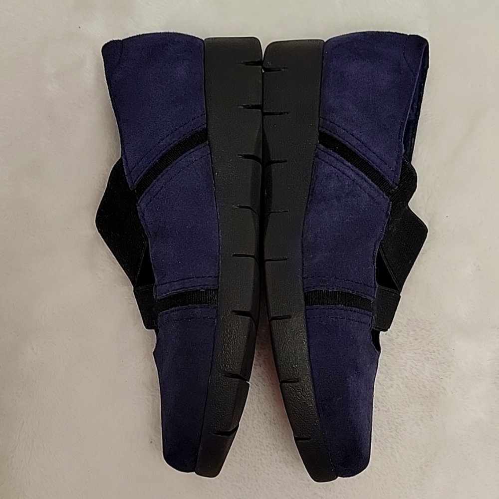 Clark's Daelyn Villa Navy Suede Shoes Size 5 - Picture 5 of 11